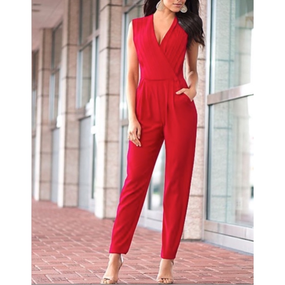 Red jumpsuit